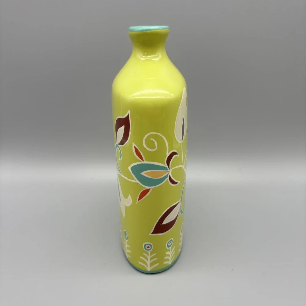 Jill Rosenwald‎ Toyo Next Green Turquoise Swirl Vase